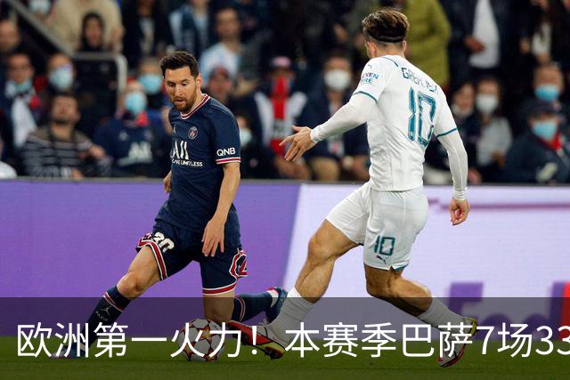 欧洲第一火力！本赛季巴萨7场33球，场均进球高达4.71粒一骑绝尘